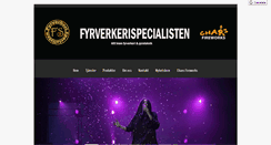 Desktop Screenshot of fyrverkerispecialisten.se